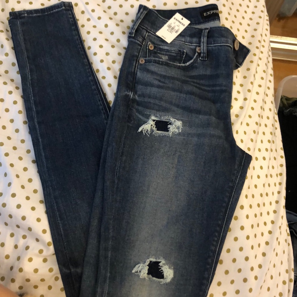 Express Mid-Rise jeans -Long